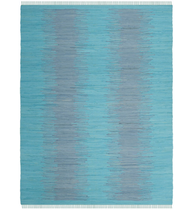 Cayman Hand Woven Cotton Abstract Rug, Rectangle 8' x 10'