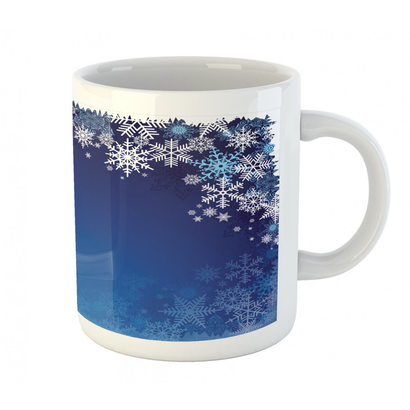 Grande tasse à café flocons