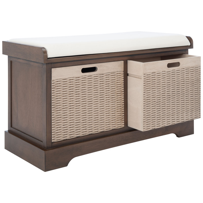 Haugen Upholstered Storage Bench, Brown