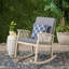 Chaise berçante en acacia