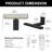 Modular 9.5" Rechargeable Gallery Light – Under Cabinet Light & Wall Sconce with 3CCT, Touch Switch, and Remote Control