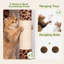 Arbre à chat de 198 cm pour grands chats, tour de jeu intérieure pour plusieurs chats avec 2 niches et un hamac, support d'escalade en velours pour chats moyens et grands, facile à installer-468168983