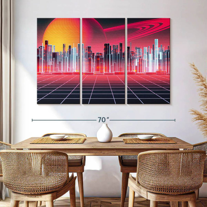 Kelan Digital Metropolitan, 42" H x 65" W