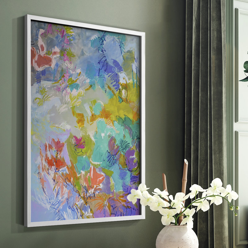 Let Me Bloom I Am, reproduction encadrée - bois massif, Blanc, H 28 po x l 22 po