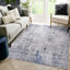 Tapis tissés à la machine Naar Marfi, argent / bleu / abstrait-617522948
