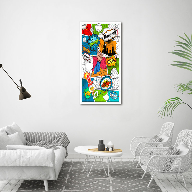 Comic Book - Wrapped Canvas Print