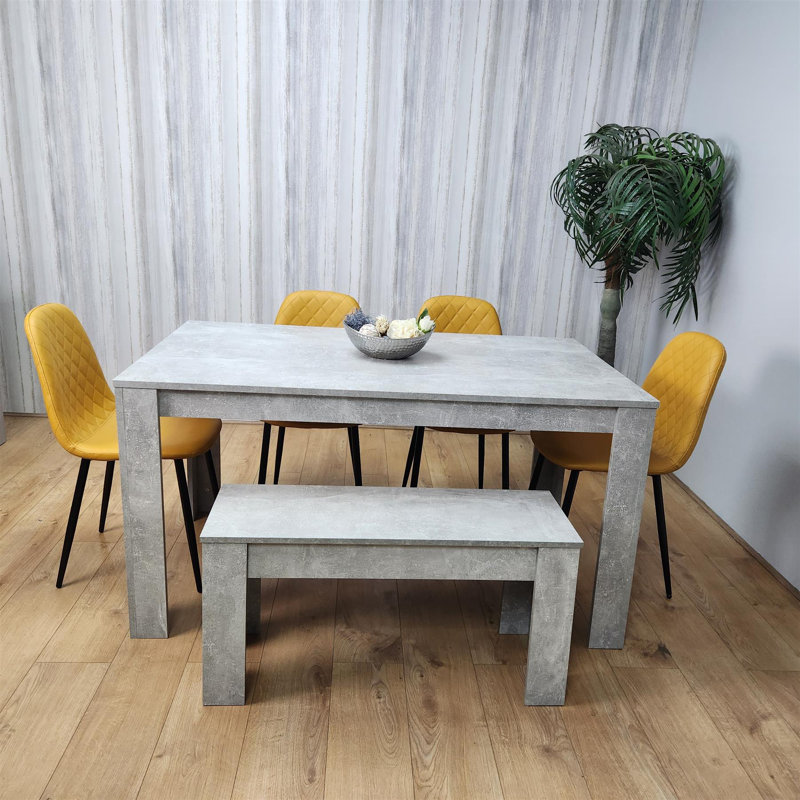 Marnika 6 - Person Dining Set, Mustard