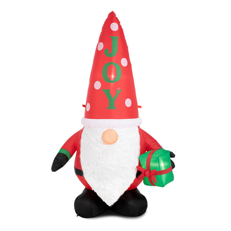 Décoration de Noël gonflable gnome lumineux