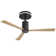 52 Inch Flush Mount Ceiling Fan with LED Light and Remote Control