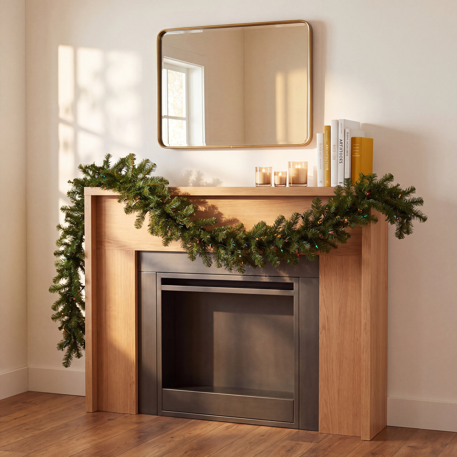 Pre-Lit Fir Christmas Garland, 10'