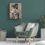 Bolognaise tenant un chat sur toile-94838574
