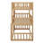 Triple Wood Bunk Bed, With Ladders, Guardrails-166233472