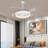 42" 4 - Blade Modern Ceiling Fan Light With Dimmable LED Light, Remote Control