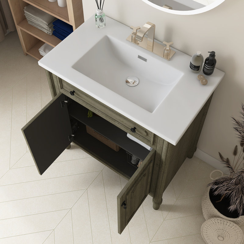 Meuble-lavabo 31 po avec lavabo 31 po, Gris