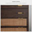 Commode décorative moderne en rotin