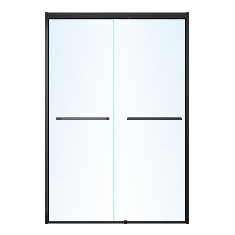 44-48*72 Inch Frame Double Sliding Soft-Close Shower Doors, Bathroom Sliding Shower Door,  (6Mm) Thick Sgcc Tempered Glass Door