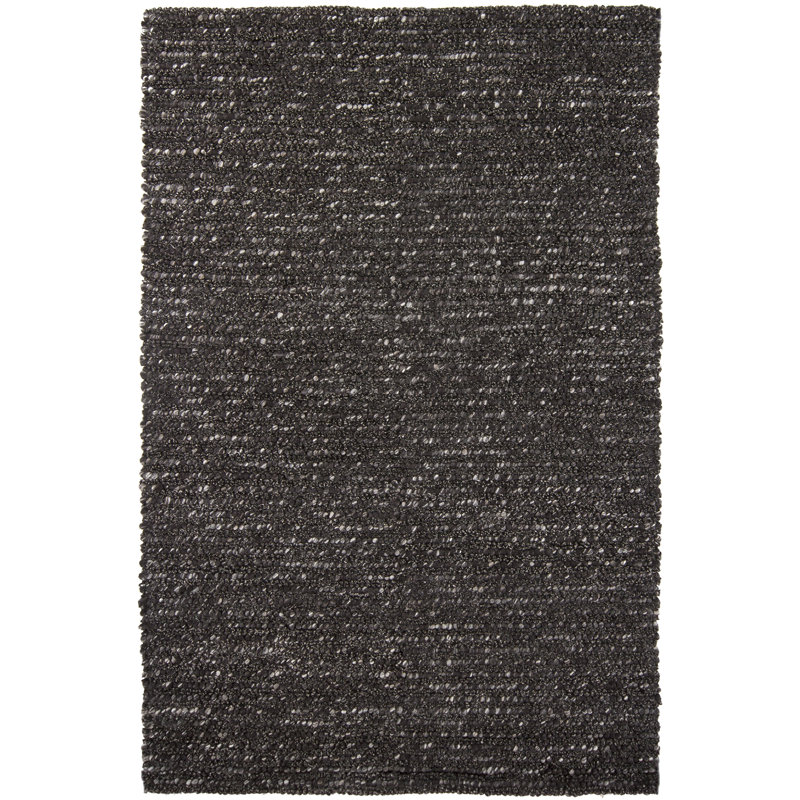 Tapis gris anthracite / ivoire Anni, Rectangle 5 pi x 7 pi 6 po
