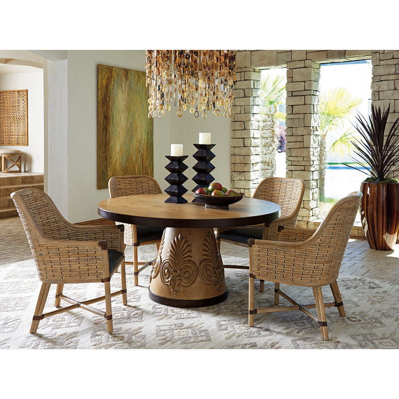 Los Altos Keeling Woven Arm Chair, Stripe