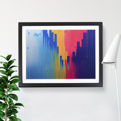 City Skyline Splash Vol.1 Abstract - Framed Print