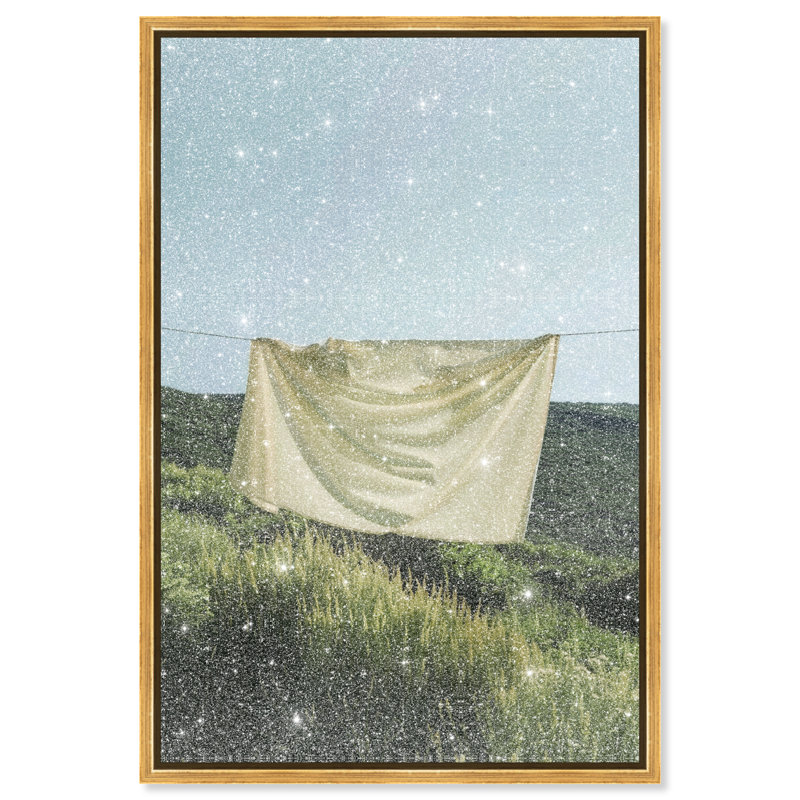 Floating Cotton I Print by Oliver Gal, 46"H x 31"W, Gold Floater Frame