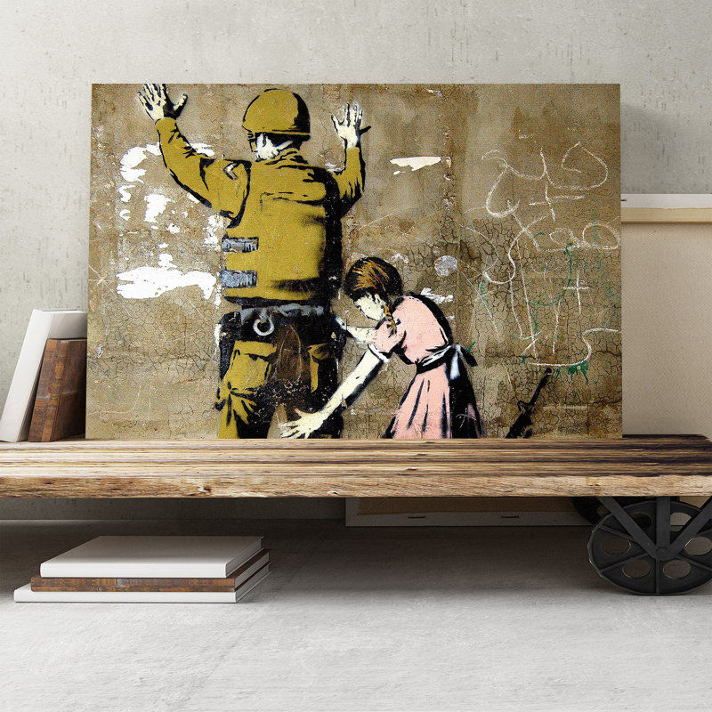 Banksy - Wrapped Canvas Print, 40cm H x 60cm W