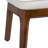 Faux Leather Upholstered Solid Wood Ottoman Waterfall Entryway Bedroom Bench