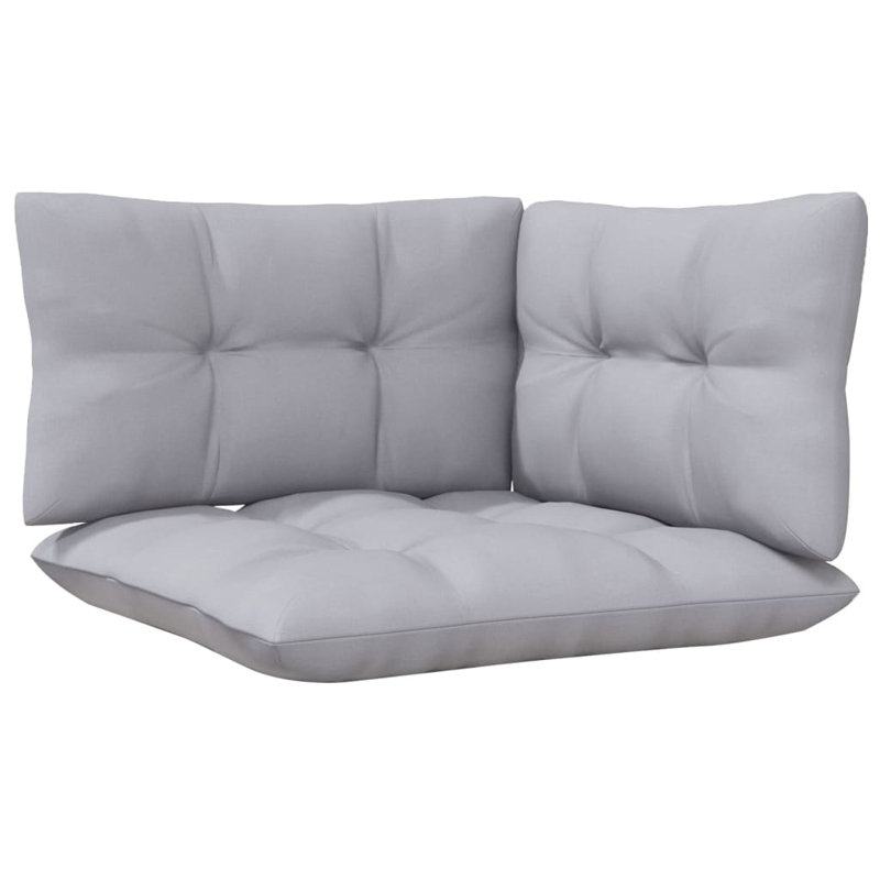 Cratylus 50'' Wide Patio Sofa with Cushions, Gray, Dark Brown