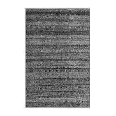 Tapis gris tissé à la machine Chisem