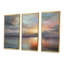Coucher de soleil sur le lac de campagne - ensemble d'art mural coucher de soleil-2050958748-2050958695