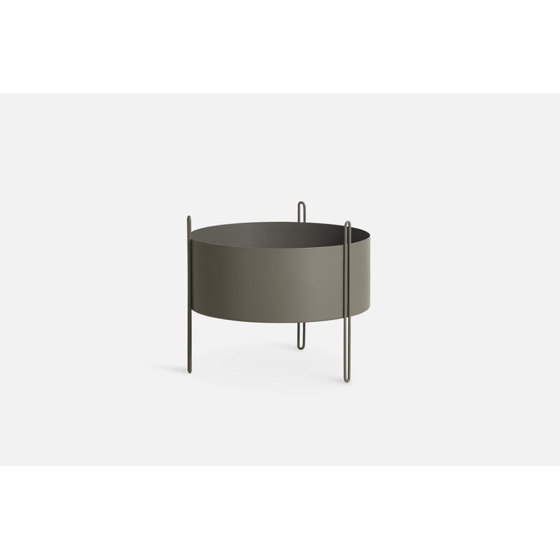 Pidestall Planter (Small), 21.70'' H x 15.70'' W x 15.70'' D, Taupe