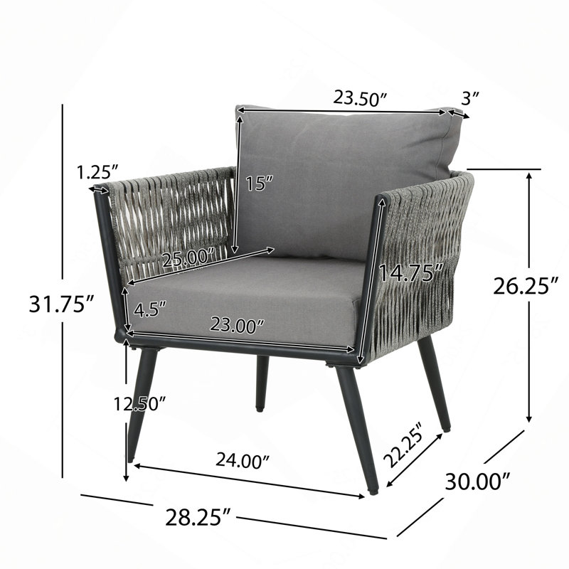 Ensemble de conversation Oceanus - Chaise