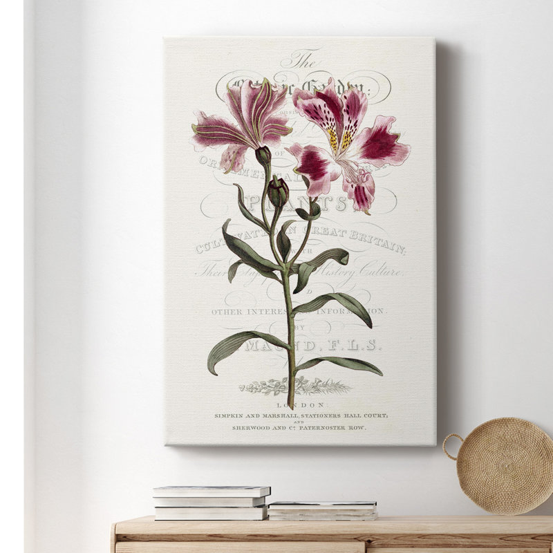 Flower Garden Varietals II - peinture sur toile tendue, H 18 po x l 12 po x P 1 po