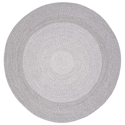 Trogdon Handmade Handwoven Area Rug in Dark Gray/Light Gray