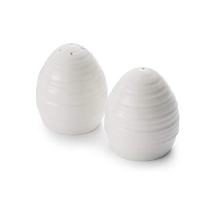 Portmeirion Sophie Conran White Salt/Pepper Set 2.5"