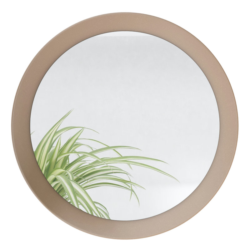 Colwich Flat Mirror, 80cm H x 80cm W, Bronze Look