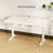 Markelle Home Office Tempered Glass Standing Desk with Drawer and Hooks-1389090039-1389090036