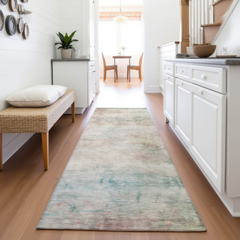 Premium Machine Washable Alijah AMF1235 Abstract Rug, Runner 2'3" x 7'6"