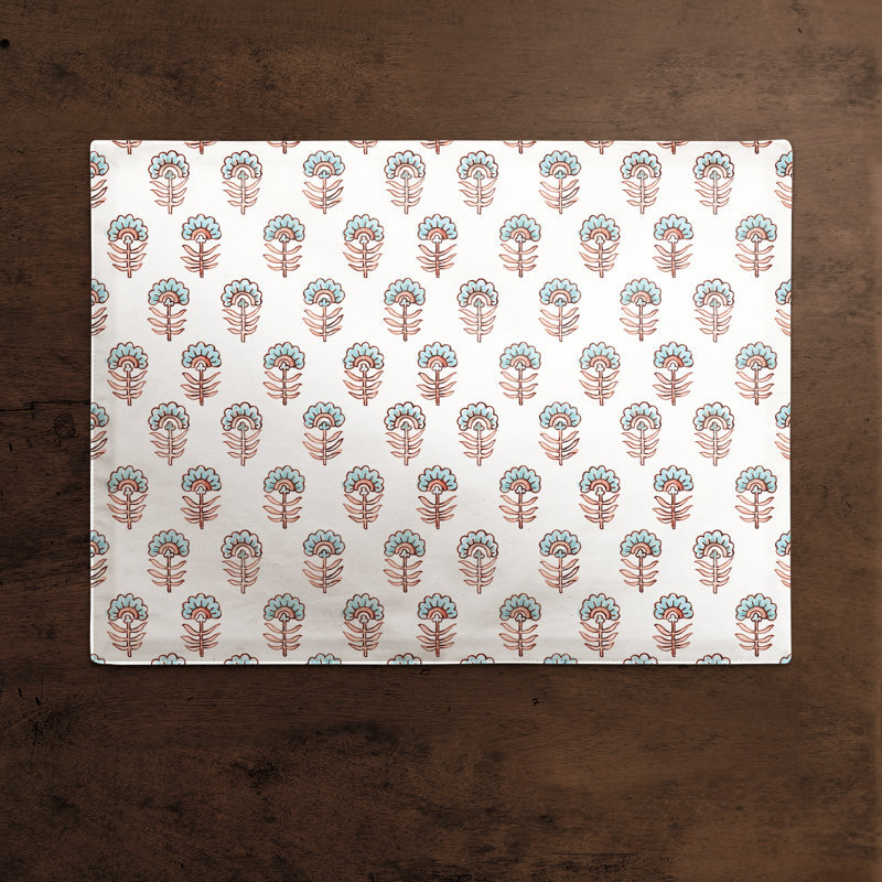 Polyester Floral Rectangle Placemat