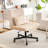 Modern Home Office Chair, Computer Desk Chair with Linen Fabric-1866634579-1866634578