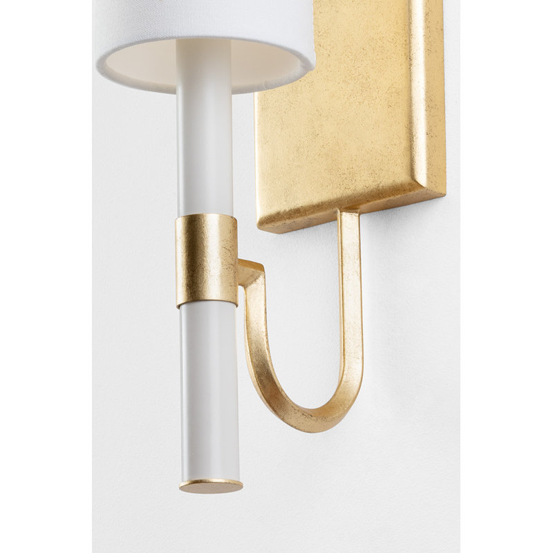 Armed Sconce, Vintage Gold Leaf