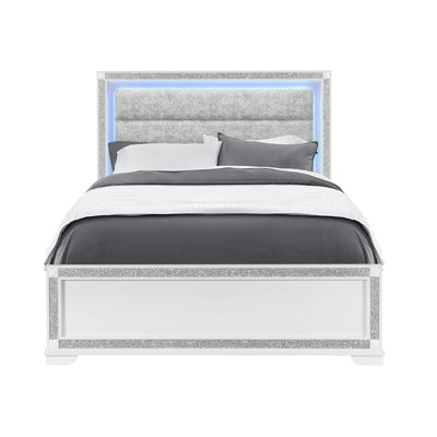 Soleil White Queen Bed