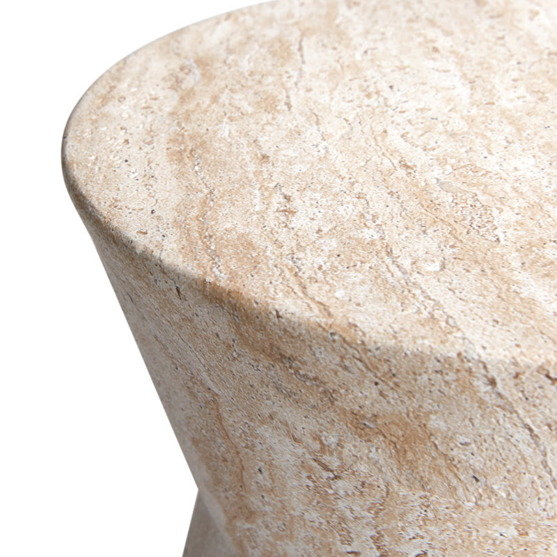 Table d'appoint Hourg Travertine