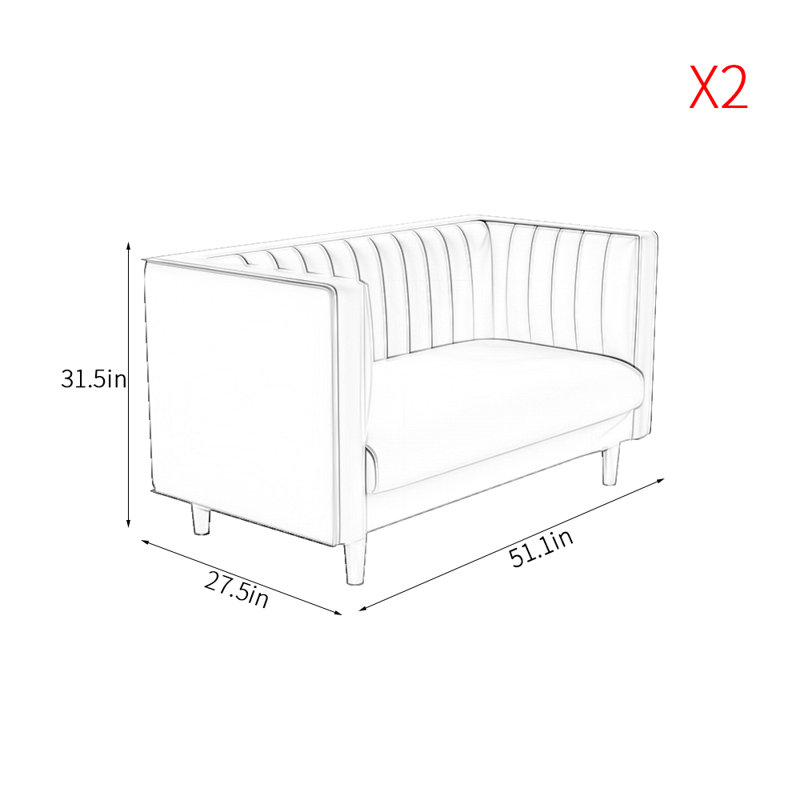 Banc rembourré en similicuir Modern