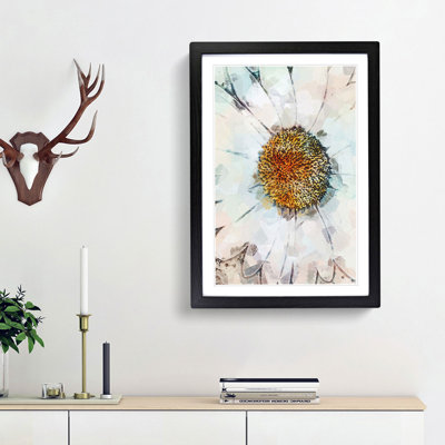 A White Daisy in Abstract - Framed Print