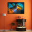 Jellyfish Underwater Neon - Wrapped Canvas Print-1117264014