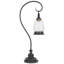 Lampe de table 60W Terni avec verre bullé et interrupteur à bascule sur la base
