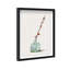 Oliver Gal Cotton in a glass vessel Floral and Botanical - Luxury Shadowbox Framed Wall Art-1403062499-1403062500