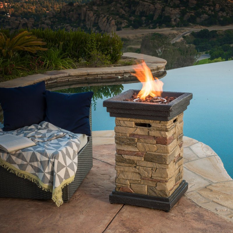 Colonne de feu 19,18 po - 40000, accessoire de foyer élégant x 19,18 po, finition attrayante