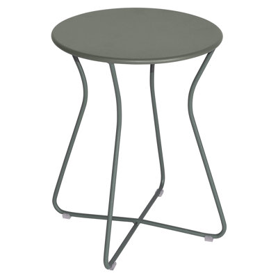 Cocotte Round Metal Outdoor Side Table , 13.5'' in. W 13.5'' in. D