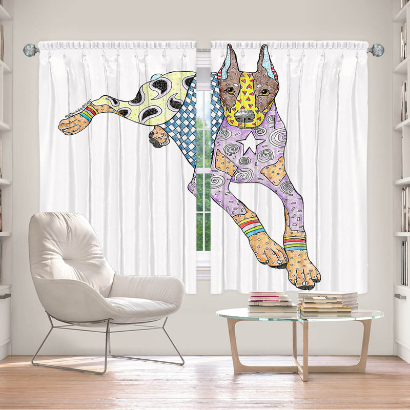 Affia Room Darkening Curtain Pair, 40" W x 52" L